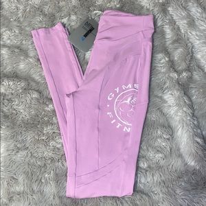 Pink Legacy fitness Gymshark leggings.